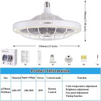 Wholesale factory Moving Head Intelligent Dimming Home Decor Ceiling Fan 360 Rotating Remote Control