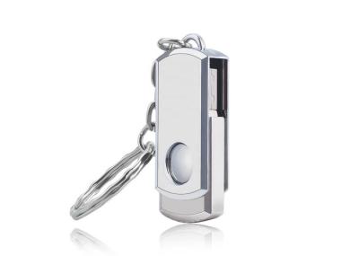 High Read / Write Speed USB Memory Disk , Swivel USB Flash Drive With Keyring