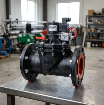 6In Industrial Nylon Solenoid Valve, Ultra-High Flow Hydraulic Diaphragm Valve for Large Scale Irrigation & Commercial Landscape