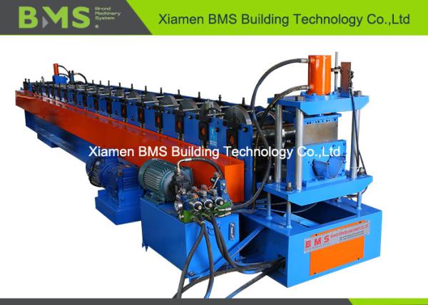 SGS Gutter Roll Forming Machine For Poultry Feeding With Hydraulic Punching
