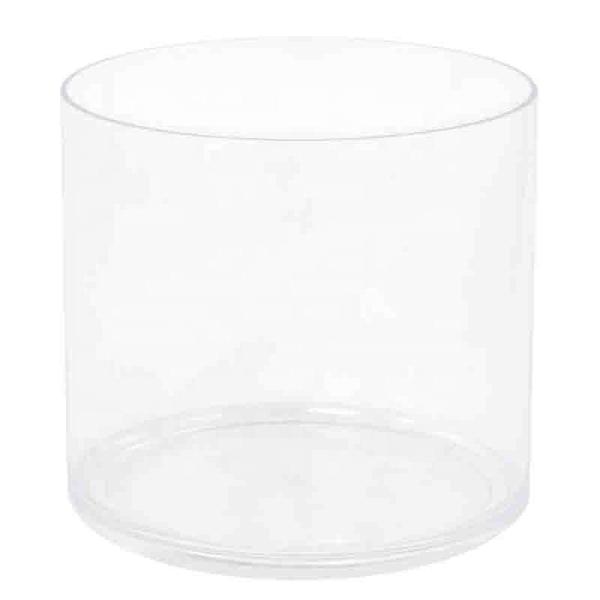 Round Vase Acrylic Box Transparent Color Round  5.5 Inch