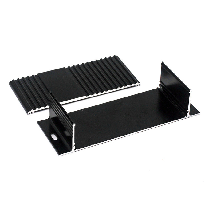 PCB Al6063-T5 прессовал алюминиевая коробка, приложение штранг-прессования дефлектора 2pcs алюминиевое