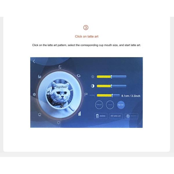 Supply Wifi Support Selfie Photo Latte Art Coffee Printer Machine for Cake Printing