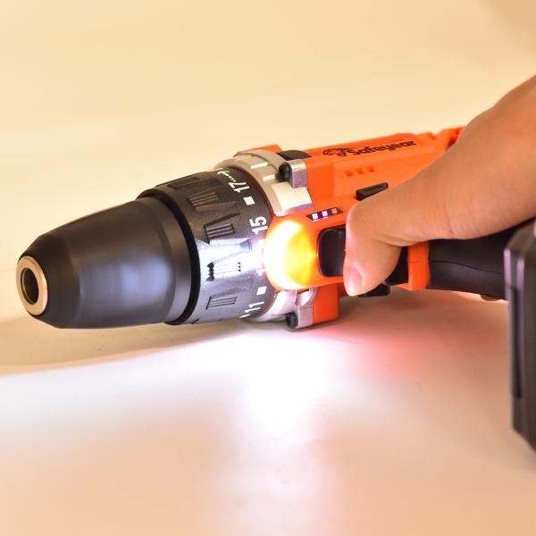 10MM 20V Impact Drilling Machine Cordless Screwdriver Drill 1500mAh Li-Ion