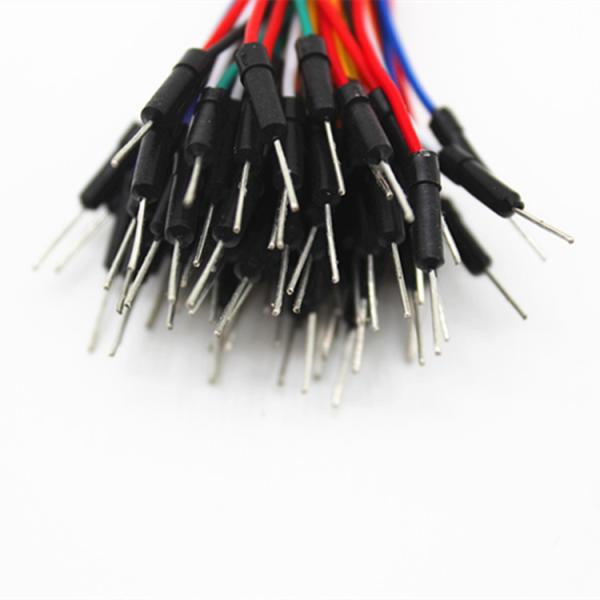 Diâmetro 0.6mm Pin Male To Male Breadboard Jumper Wires ROHS habilitado