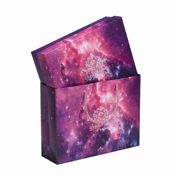 Kuaima Rose Gold Boutique Embossed Printed Paper Gift Bags Marble Paper Boxes Custom