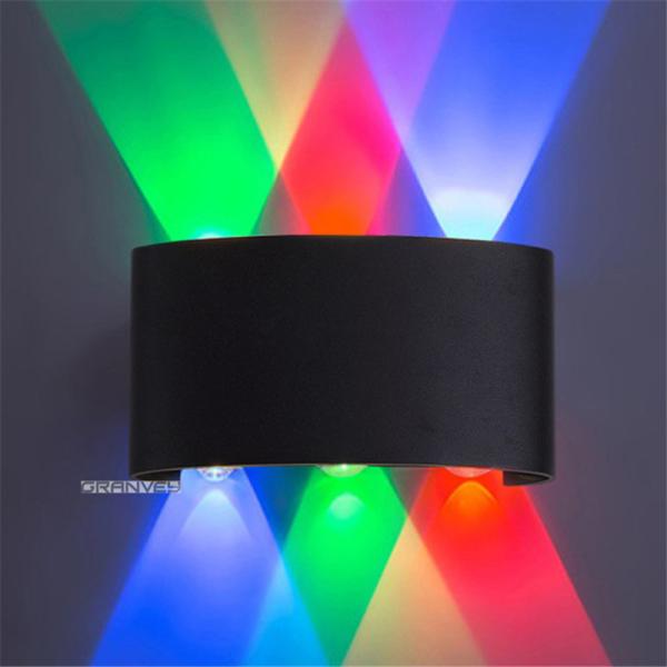 6500K 6W 8W Modern LED Wall Lamp Colorful Decorative For KTV Bars Hallway