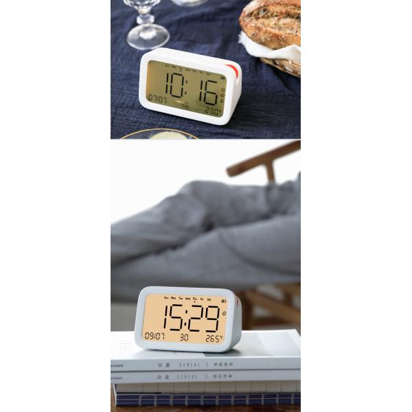 Orange Dot Kids Alarm Clock with Cute Backlight Dual Function Analog-Digital Design Modern Wake-up Light Smart Quartz-for Kids