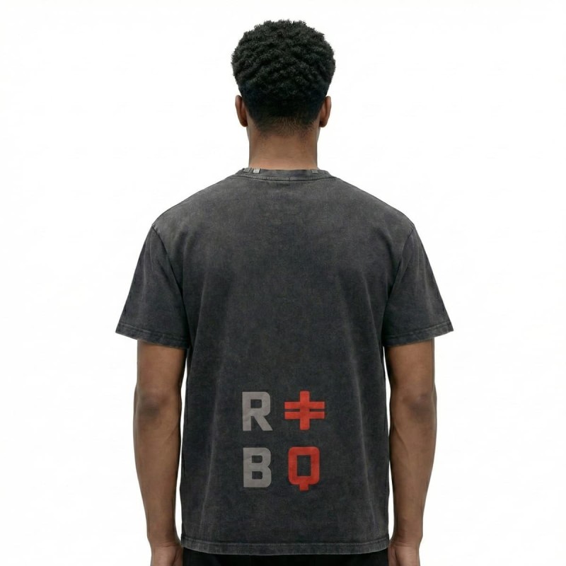 Metal Design Black Graphic Tees Soft Short Sleeve Mens Shirts
