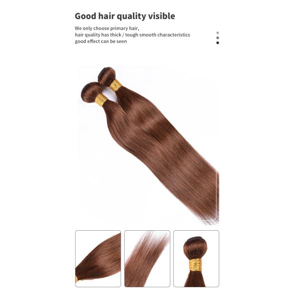 Skin Friendly Color 4 Hair Bundles 26 Inch Brazilian Straight Hair Bundles