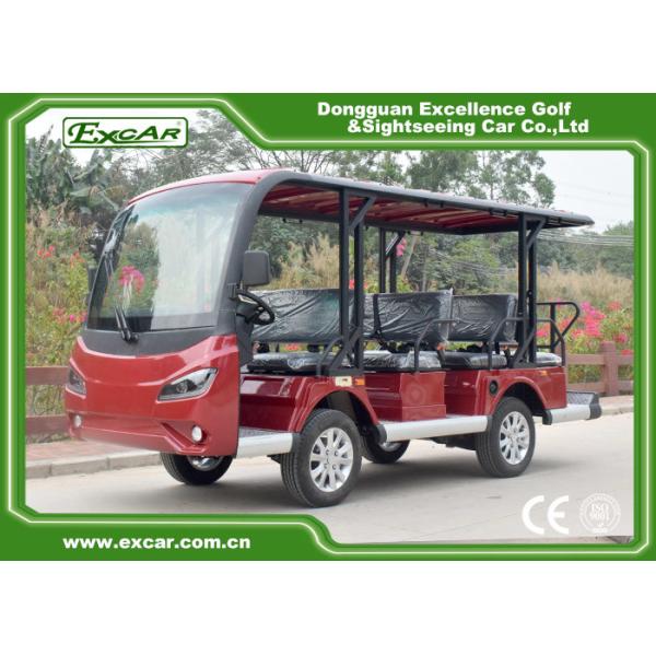 Eco Friendly Electric Tourist Car Black 14 Seats High Frequency Onboard Charger
