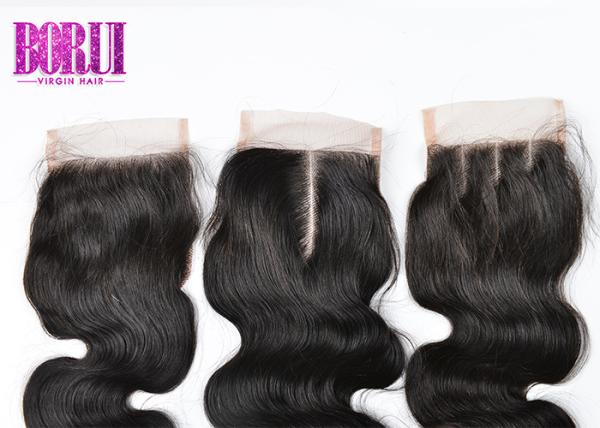 Body Wave Indian Human Hair Extensions With Lace Closure In Mozambique Soft