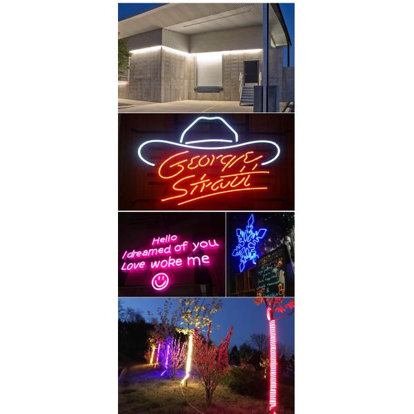 220V 110V RGB Круглый светодиодный неонный трубный свет 14MM 16MM 18MM 20MM 22MM 360 градусов LED Neon Flex