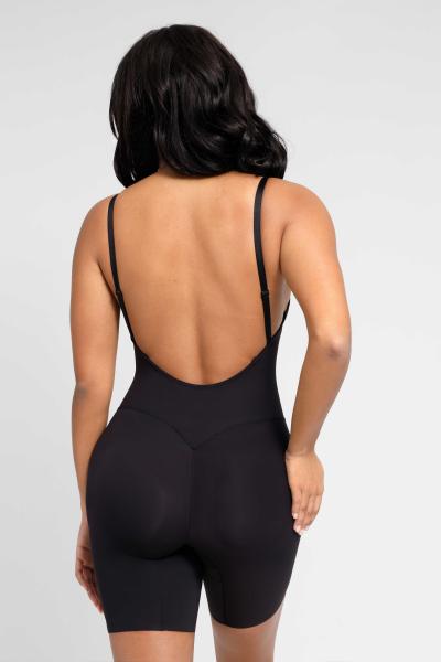 Conjunto de roupas de forma de cintura alta, controle de barriga e levantador de nádegas, material de spandex / nylon para mulheres