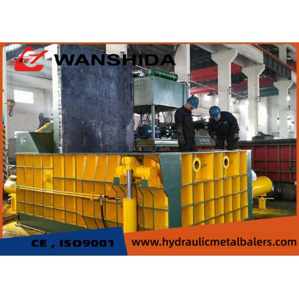 125 Ton Hydraulic Turn Out Scrap Metal Baler 300×300mm Bale For Metal Recycling