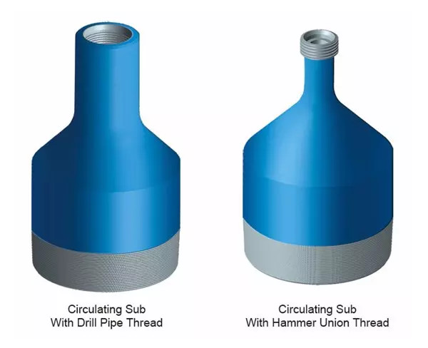 Casing Thread Circulating Downhole Drilling Tools Integral Union Side Entry Sub
