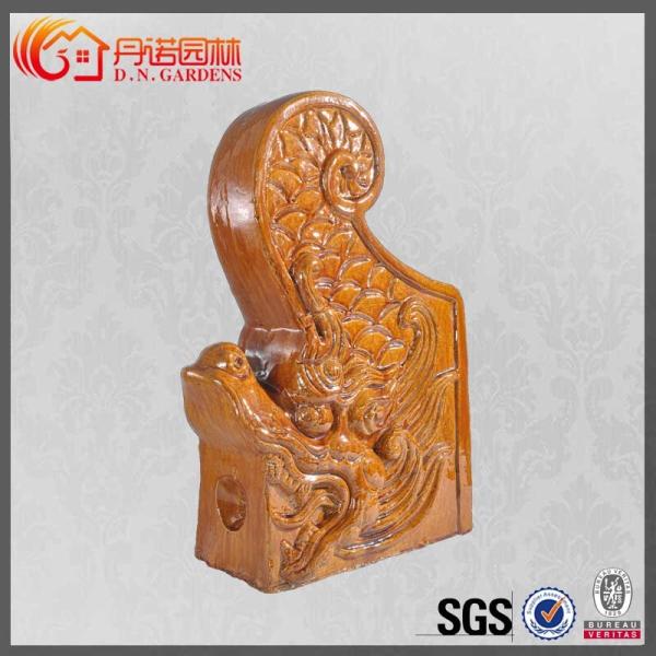 Handmade китайская крыша орнаментирует дизайн дома дракона украшения животный застекленный