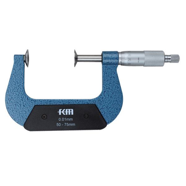50-75mm Disk Micrometers in Industrial Applications with High Precision and Lock Device