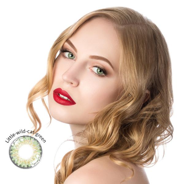 Natural Looking Gemstone Green Contact Lens For Brown Eyes 14.0mm