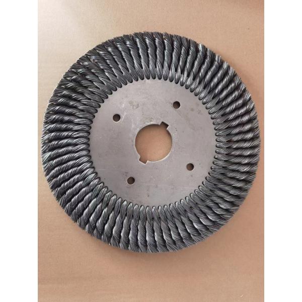 Heavy Duty Twisted 18 Inch Knotted Wire Wheel Brush Roller For Rust Removal
