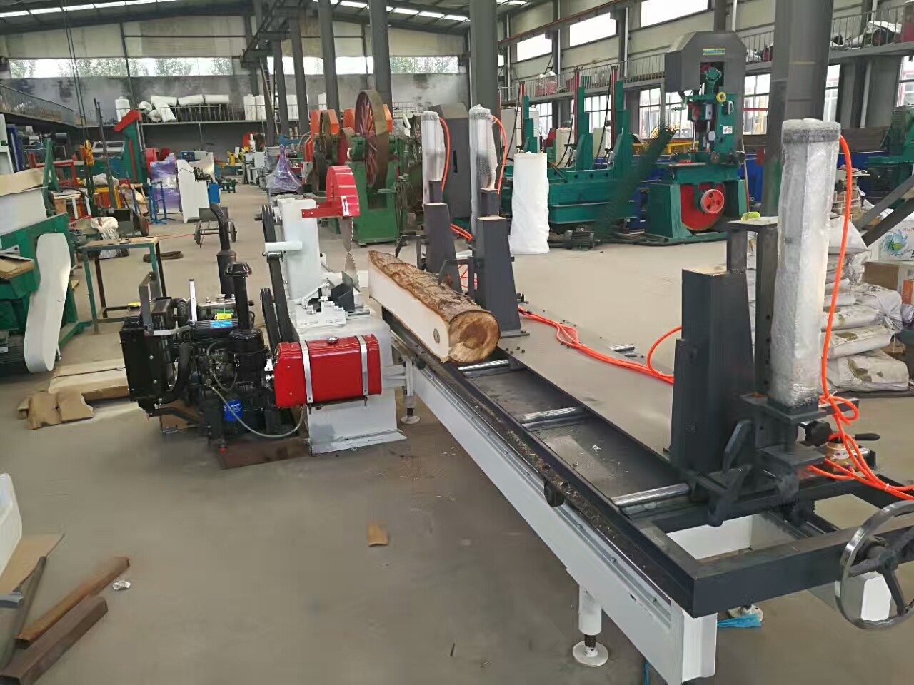 Таблица Powermatic увидела для продажи двойное круговое вырезывание журнала лесопилки dia.400mm лезвий