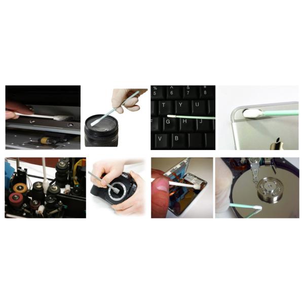 Аксессуары чистой комнаты губки главные зеленеют пластиковую пробирку пены ручки