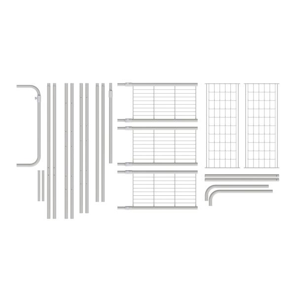 Expandable 2/3-Tier Laundry Room Shelf Over Washing Machine Storage Rack Space Saver Shelving Units With Rod