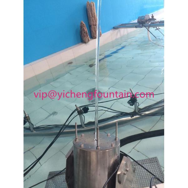 Fully Stainless Steel Water Jumping Jet Fountain Outdoor Color Lighting Decoration