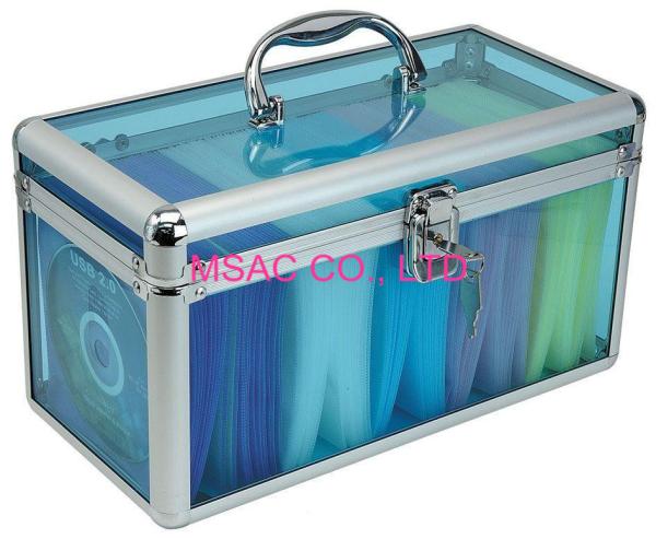 Limpeza fácil do painel acrílico de alumínio grande da espessura do caso 1.8mm do armazenamento do espaço DVD