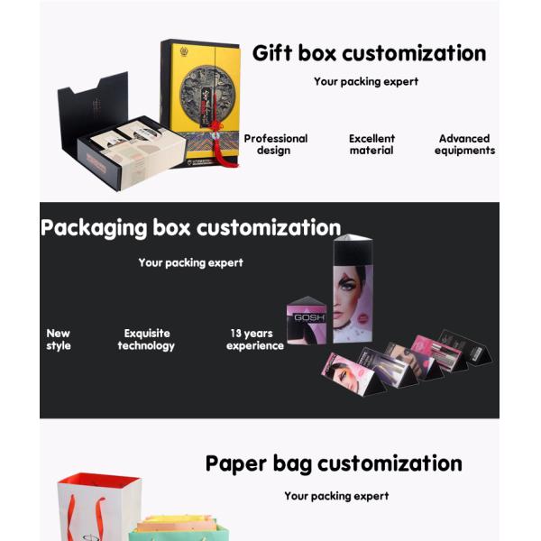 Складывая подарочная коробка Carboard коробки подарка упаковывая черная складная с магнитной крышкой