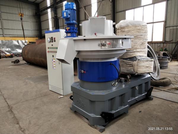 Máquina de pellets de algodão de 380V 90kw Ring Die Rice Husk Pellet Machine