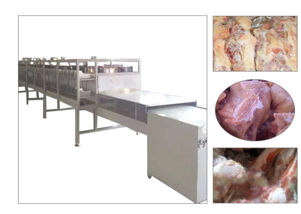 Automatic Industrial Hot Sale Microwave Meat Thawing Machine Tunnel Type Meat Thawing Machinery Equipment