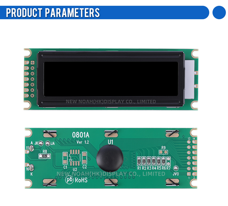 DFSTN Black Film 0801 Character LCD Screen Module High-Quality LCD Screen
