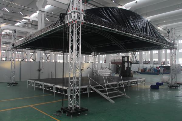Customized Curved Steel Roof Aluminum Lighting Truss System