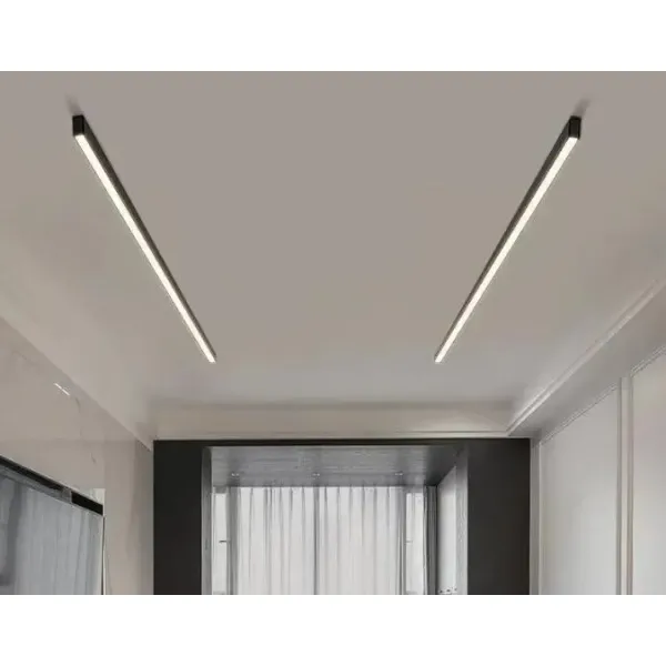 Mini LED Linear Profile 6063 T3-T8 Aluminum Alloy Anodized Finish Customized Length Surface Mounted LED Profile