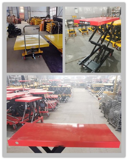 0.9m - 2m Manual Scissor Lift Table 800kg, 500kg, 1000kg Hydraulic Lift Table