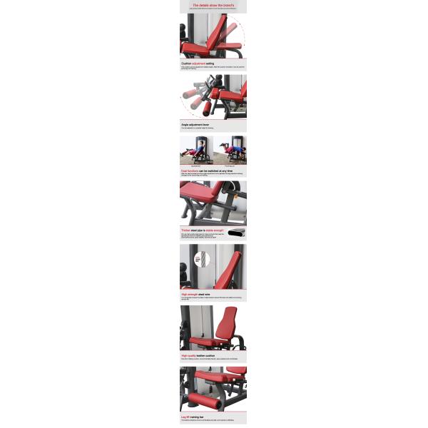 120kg Full Gym Equipment Leg Extension Curl Machine