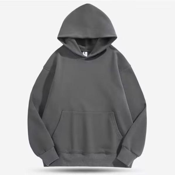Roupas de rua 500g Peso pesado Homens Camelo com capuz suéter com forro de lã homens de grandes dimensões