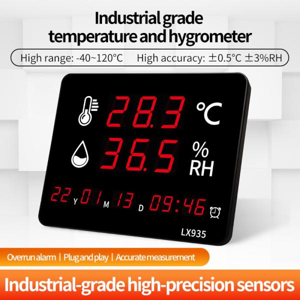 Baby Thermometer Digital Thermometer High Sensitive Temperature and Humidity Meter With Clcoks Temperature Sensor Greenhouse