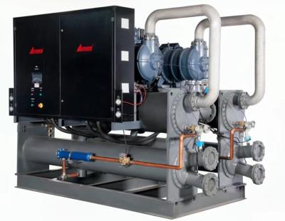 Sistema integrado de refrigeração industrial de 100 cv Tipo parafuso semi-hermético