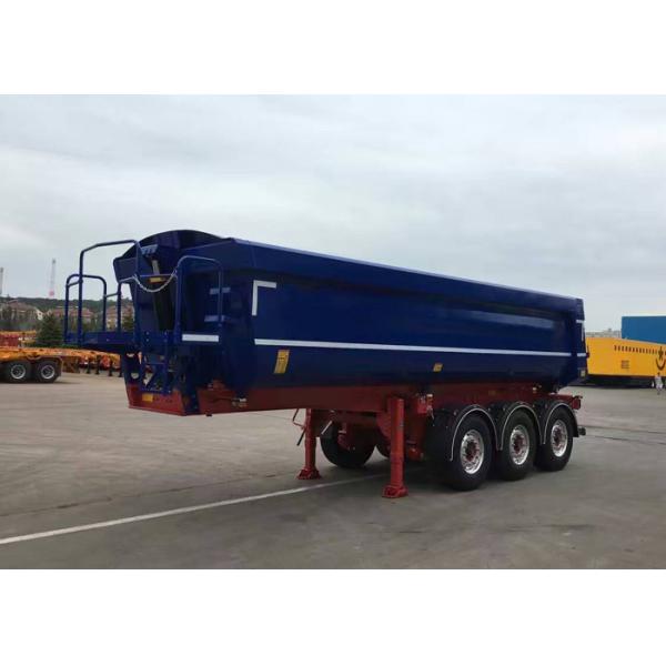 Стальной 30CBM тяжелой грузоподъемной Дэмп полуприцеп, Три оси Гидравлический наклонитель прицеп