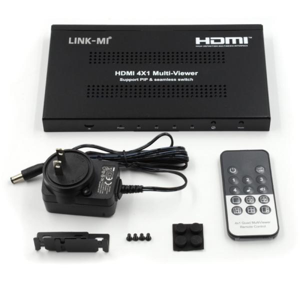 1080P 4 Channels HDMI Multi Viewer Signal Quad HDMI Multiviewer 4x1