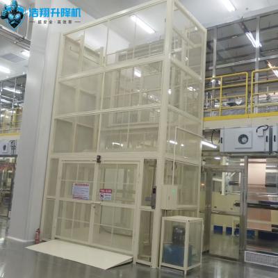Ascenseur vertical hydraulique de marchandises 8T certifié CE pour le chargement d'entrepôt