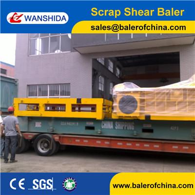 China Wanshida Scrap Metal Shearing Baler Machine export to Russia