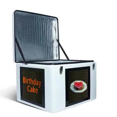 Full Colour P3 Square Led Screen Display 10w For Food Deliver Scooter 3G 4G