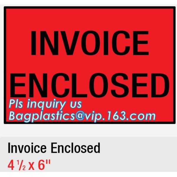 PE Packing List Envelope / mail lite bags, 7" x 5-1/2" Packing List Envelope