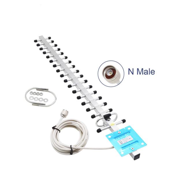 Impedance 50 Ohm GSM 800/850/900 High Gain 20 dBi 19 Elements Yagi Antenna Outdoor