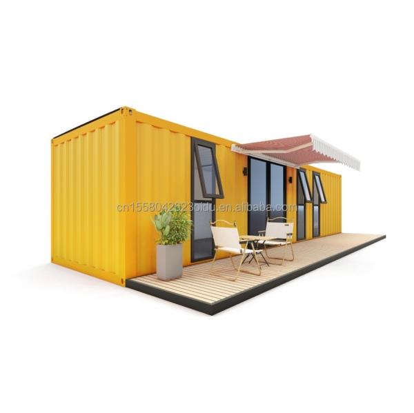 Tubes carrées en acier galvanisé Structure principale extérieure Modulaire en acier moderne Expandable 20 pieds / 40 pieds Container portable