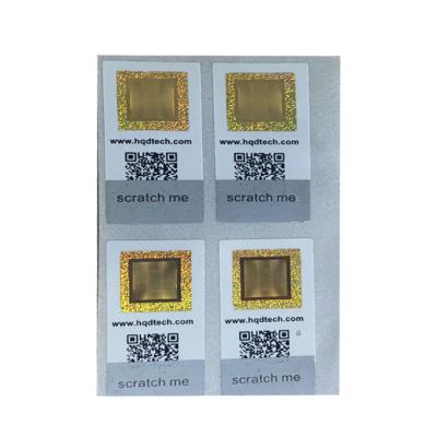 QR Code falsificando ROHS da etiqueta do impresso selado removível do imposto anti