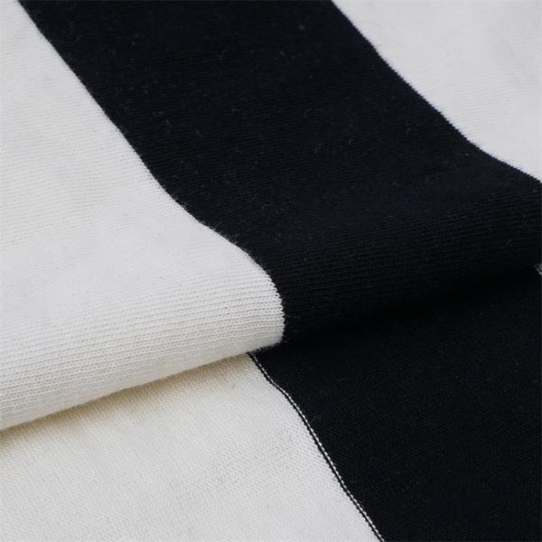 Skin-Friendly Comfortable And Smooth Striped Knit Fabric For Casual Wear